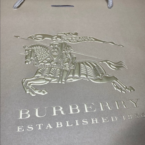 BURBERRY Gold Embossed Gift Bag - Picture 12 of 13